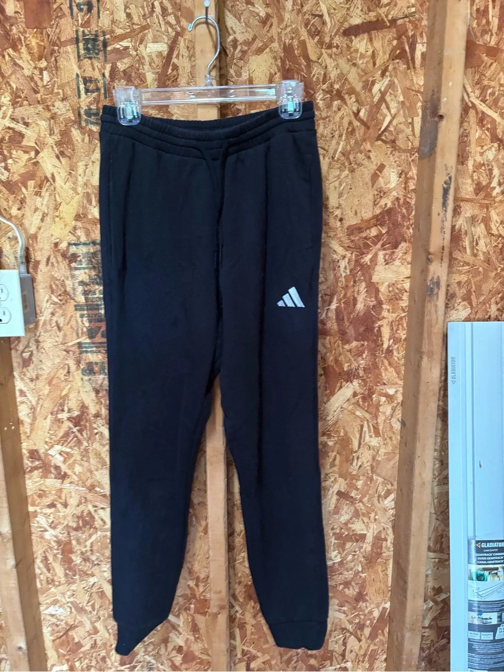 adidas Men’s Black Cotton Jogger Sweatpants